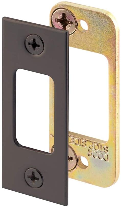 metal bracket for your deadbolt from the outside|dead bolts and strike plates.